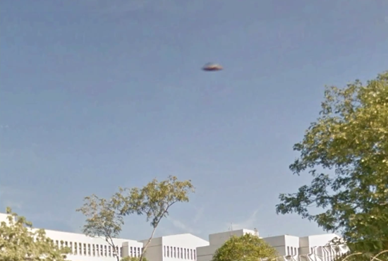 Taiwan Google map UFO